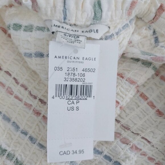 NWT AEO Striped one shoulder boho festival western top - Picture 11 of 14